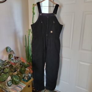 Carhartt Women's Loose Fit Insulated Blue Biberall Coveralls, Size XL OR4694-W